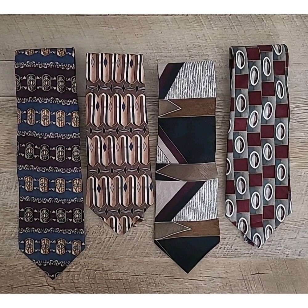 4 Mens 100 % Silk Nike Ties of Various Design